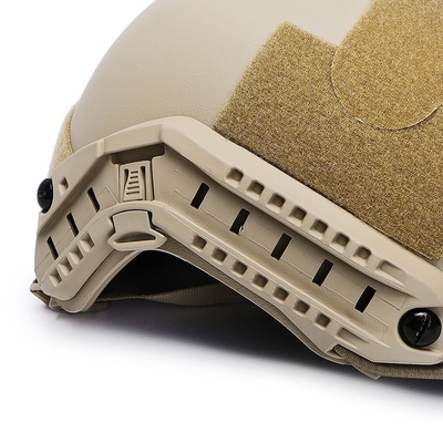 FAST capacete balístico NIJ IIIA capacete de proteção balística Kevlar tático de grande porte capacete de alto corte Khaki