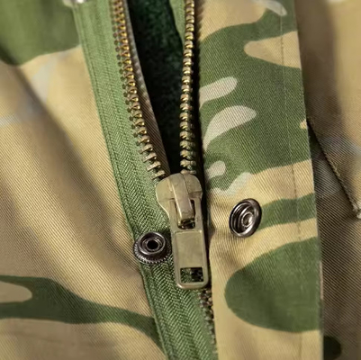 T65/C35 Homens de tecido sólido Militar Tático Casacos e calças de manga longa com couro dividido