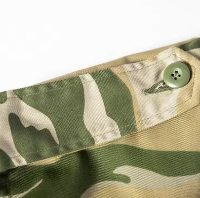 T65/C35 Homens de tecido sólido Militar Tático Casacos e calças de manga longa com couro dividido
