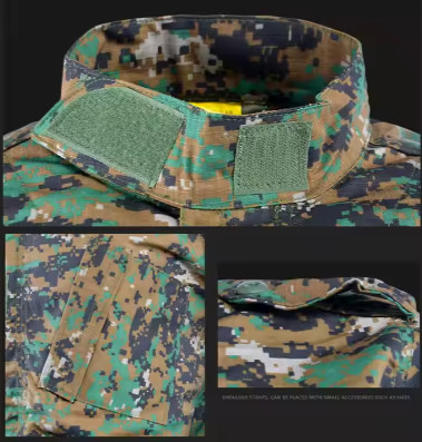 Treinamento tático masculino Pantalhões de outdoor Kneepads Camo Roupas de trabalho personalizadas Calças compridas
