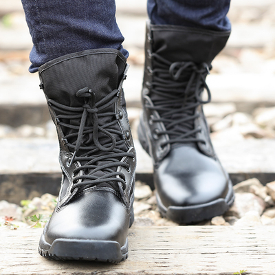 Botas táticas com suporte de tornozelo para pessoal de segurança