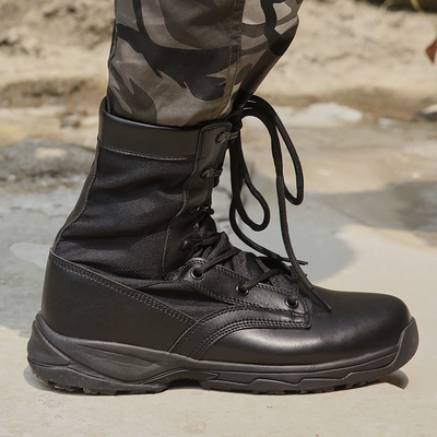 Botas de borracha de combate com revestimento isolado para homens