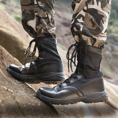 Botas de borracha de combate com revestimento isolado para homens