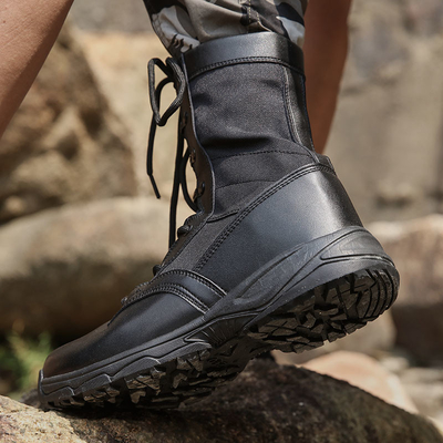 Botas de borracha de combate com revestimento isolado para homens