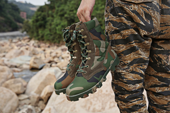 7-12 Botas táticas militares de couro com tornozelo isolado resistente a impactos e não comprimido