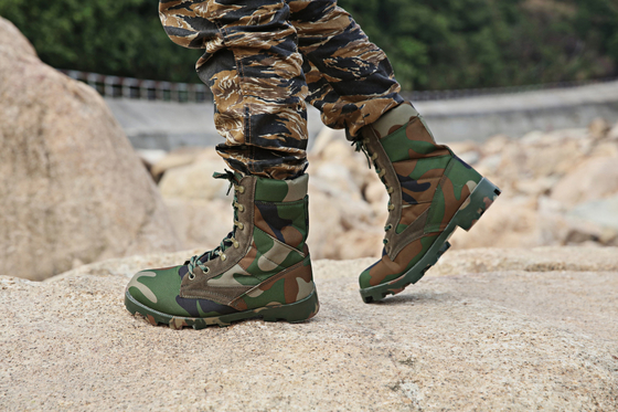 7-12 Botas táticas militares de couro com tornozelo isolado resistente a impactos e não comprimido