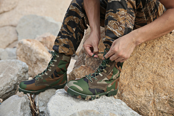 7-12 Botas táticas militares de couro com tornozelo isolado resistente a impactos e não comprimido