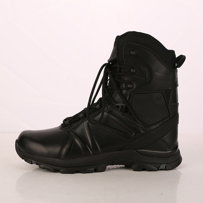 Botas de combate de couro com isolamento da parte média do calço