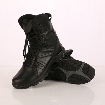 Botas de combate de couro com isolamento da parte média do calço