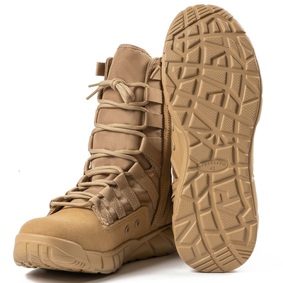 Botas táticas de combate profissionais para a aplicação da lei e militares, de revestimento de couro de algodão