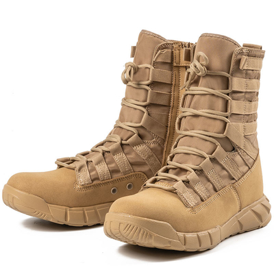 Botas táticas de combate profissionais para a aplicação da lei e militares, de revestimento de couro de algodão