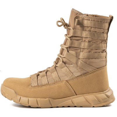 Botas táticas de combate profissionais para a aplicação da lei e militares, de revestimento de couro de algodão
