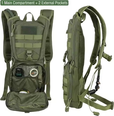 Mochila Molle Táctica 3L Para Ciclismo Caminhada Corrida Montanismo Saco de armazenamento de água