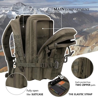 Bolsa de primeiros-socorros tática de 10L com fivela de libertação rápida / Saco tático de primeiros-socorros com faixa refletora