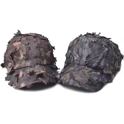Atacado acampamento ao ar livre caça 3D impressão de árvores reais chapéu esportivo tático rápido camuflagem seca chapéu de beisebol