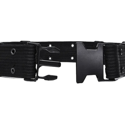 Cinturão tático preto de lançamento rápido exterior impermeável PP custom webbing cinturão tático para homens treinamento tático esportes ao ar livre e caminhadas
