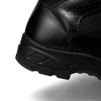 Sapatos de combate de couro táctico para homens
