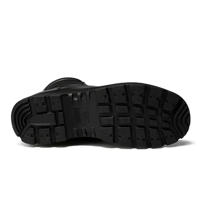 Sapatos de combate de couro táctico para homens