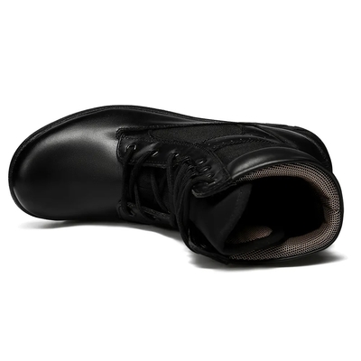 Sapatos de combate de couro táctico para homens