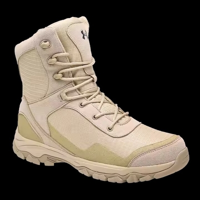 Khaki Impermeável Antideslizante Confortável Táctico Para Treinamento Caminhada Botas de Treinamento ao Ar Livre Para Homens