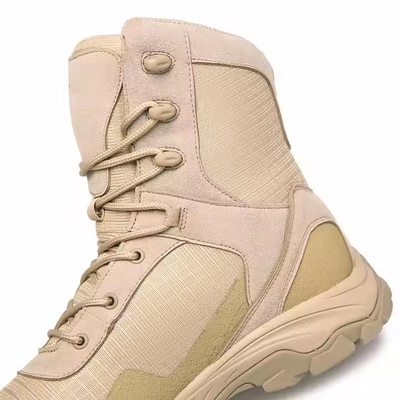 Khaki Impermeável Antideslizante Confortável Táctico Para Treinamento Caminhada Botas de Treinamento ao Ar Livre Para Homens