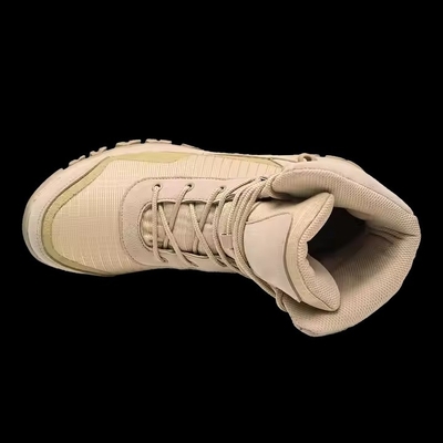 Khaki Impermeável Antideslizante Confortável Táctico Para Treinamento Caminhada Botas de Treinamento ao Ar Livre Para Homens