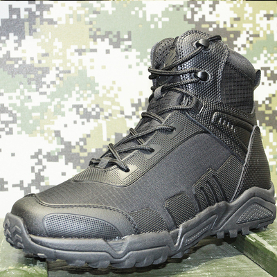 Botas militares e táticas masculinas, CoolMax Combate tático de couro durável Utilidade de trabalho de caminhada ao ar livre Assalto Boo