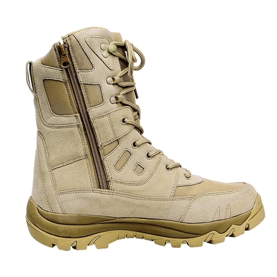 Homens Tan Cor Aço Dedo de Segurança Couro Confortável Impermeável Antiderrapante Botas de Caça
