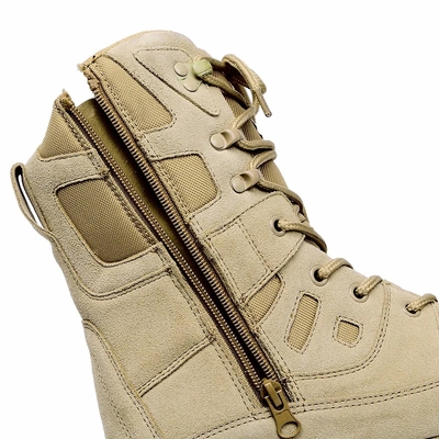 Homens Tan Cor Aço Dedo de Segurança Couro Confortável Impermeável Antiderrapante Botas de Caça