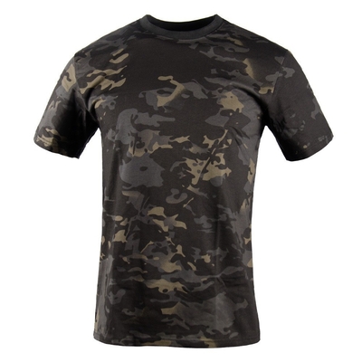 China Xinxin Fabricante Camuflagem pescoço redondo algodão puro manga curta camiseta de treinamento tático