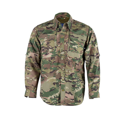 Camisa e calças de uniforme de combate tático com almofadas de cotovelo e joelho Cores de camuflagem do equipamento tático