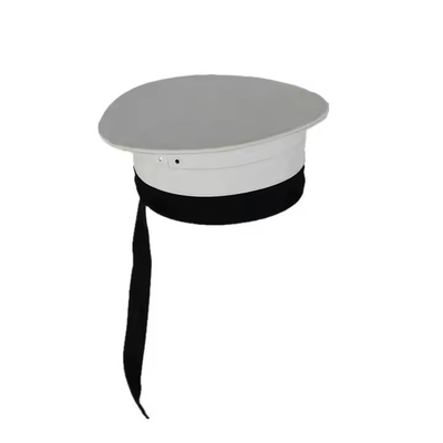 Equipamento tático personalizado com poliéster / material de algodão chapéu de oficial branco