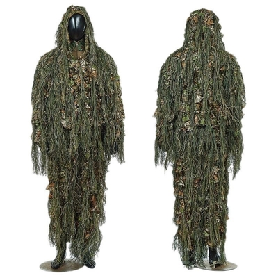 China Xinxin Tactical Caça ao ar livre Treinamento durável Camuflagem Impermeável Respirável 3D Leaf Ghillie Suit