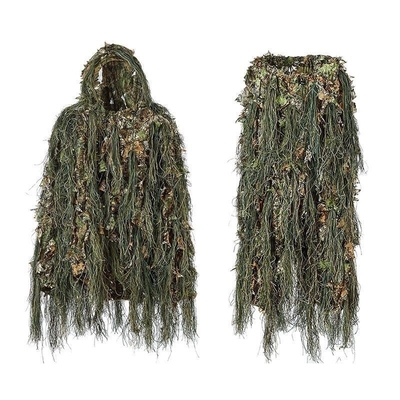 China Xinxin Tactical Caça ao ar livre Treinamento durável Camuflagem Impermeável Respirável 3D Leaf Ghillie Suit