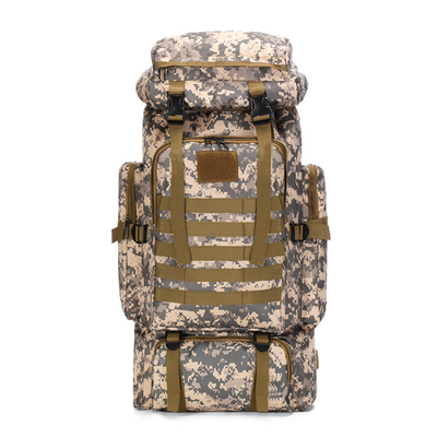 80L Grande Capacidade Camuflagem Impermeável Mochila de Caminhada Mochila Táctica de lazer Esportes ao ar livre A Pé Mochila de Viagem