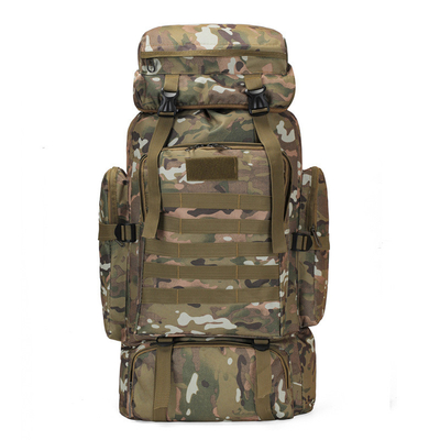 80L Grande Capacidade Camuflagem Impermeável Mochila de Caminhada Mochila Táctica de lazer Esportes ao ar livre A Pé Mochila de Viagem