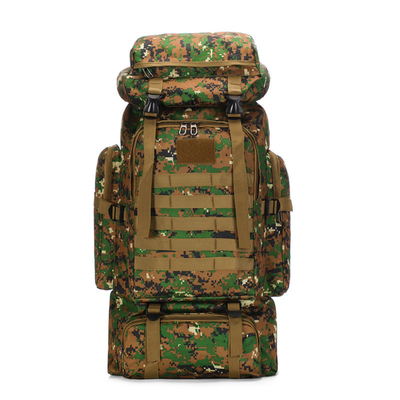 80L Grande Capacidade Camuflagem Impermeável Mochila de Caminhada Mochila Táctica de lazer Esportes ao ar livre A Pé Mochila de Viagem