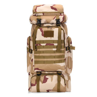 80L Grande Capacidade Camuflagem Impermeável Mochila de Caminhada Mochila Táctica de lazer Esportes ao ar livre A Pé Mochila de Viagem
