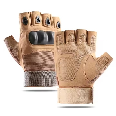 Guantes sem dedos, antiderrapante, de peso leve, de uso tático, para atividades ao ar livre.