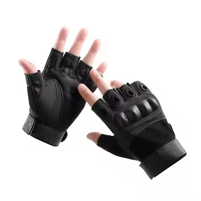 Guantes sem dedos, antiderrapante, de peso leve, de uso tático, para atividades ao ar livre.