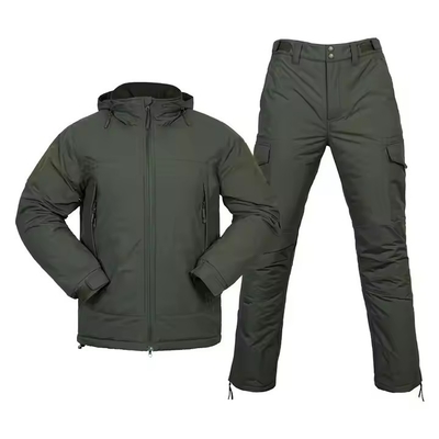 Traje portátil à prova de água à prova de frio Outdoor Calor roupa de algodão uniforme de treino