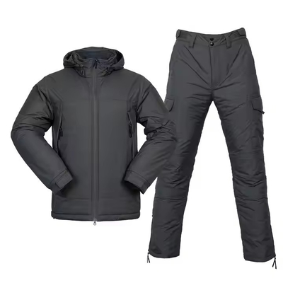 Traje portátil à prova de água à prova de frio Outdoor Calor roupa de algodão uniforme de treino
