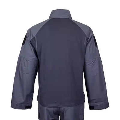 Traje tático com fechadura em azul escuro com logotipo personalizado