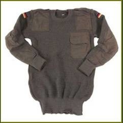 Pulôver militar, camisola policial, camisola de lã, pulôver de poliéster de lã