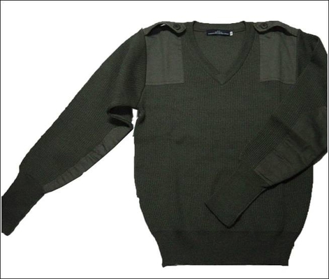 Pulôver militar, camisola policial, camisola de lã, pulôver de poliéster de lã