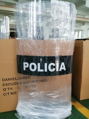 Escudo antimotim Transparente Policarbonato Escudo policial antimotim