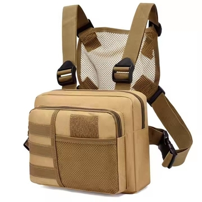 Colete tático para o exterior com cinto de ombro acondicionado Bolso de bolso Unisex