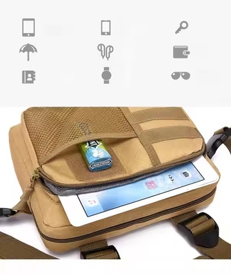 Colete tático para o exterior com cinto de ombro acondicionado Bolso de bolso Unisex