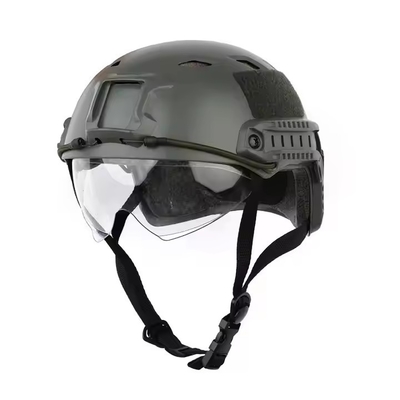 Casco tático SZXX com visor para treinamento tático, resistência ao tempo