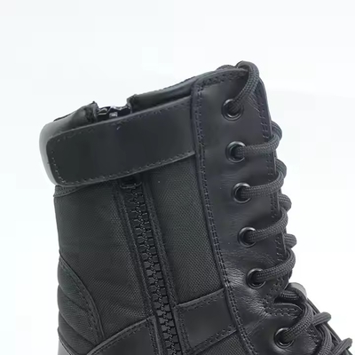 Botas de couro preto de grãos completos de segurança de borracha de sola dura PU de couro genuíno Botas de desporto para homens